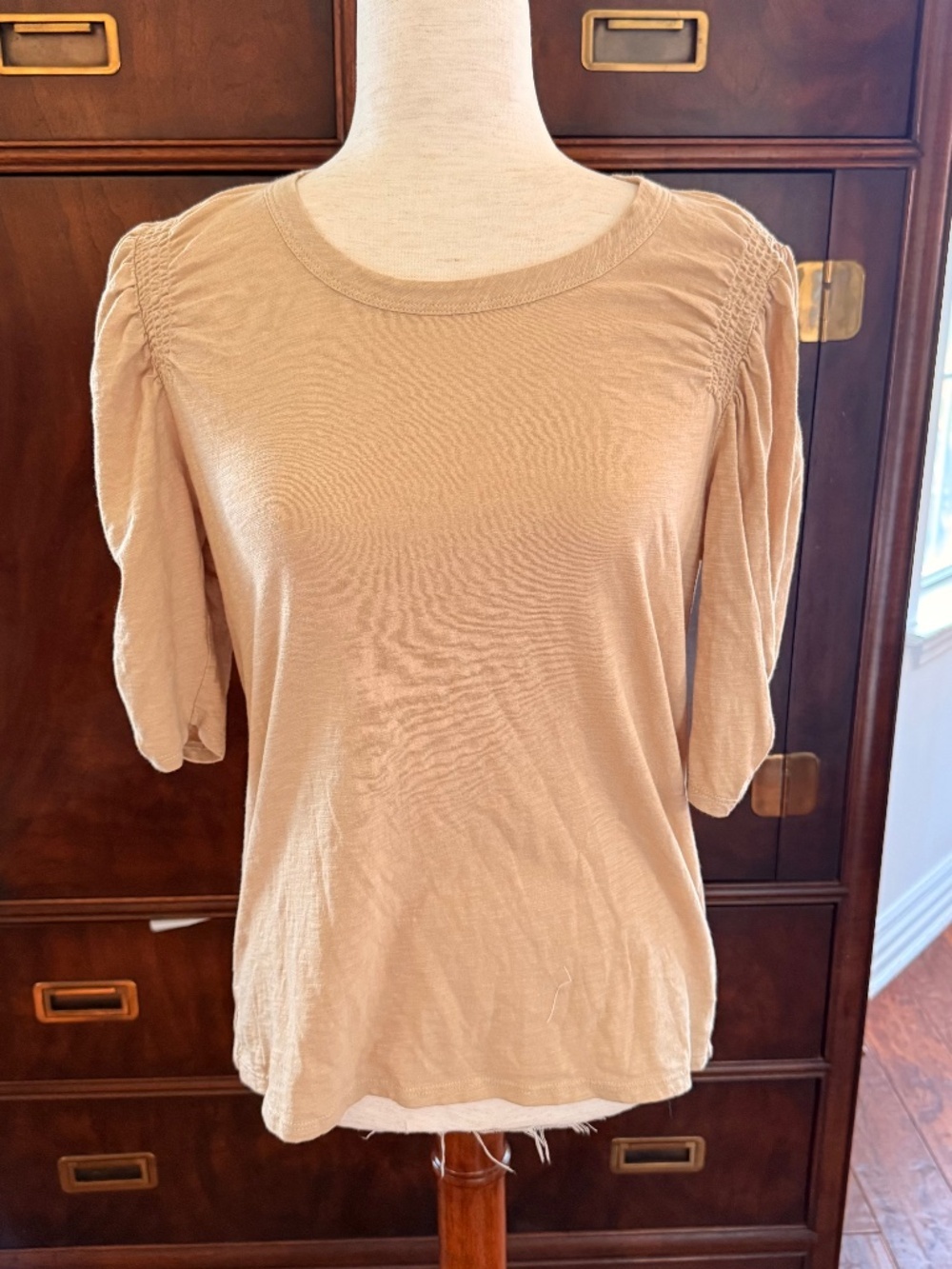 Veronica Beard Jessa Ruched Sleeve Size M